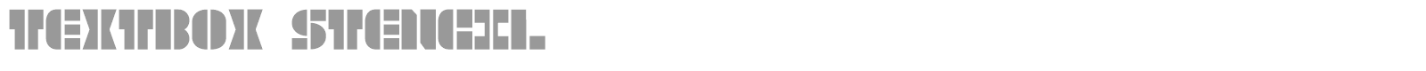 TextBox Stencil font preview